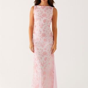 Peppermayo Pink Floral Maxi Dress